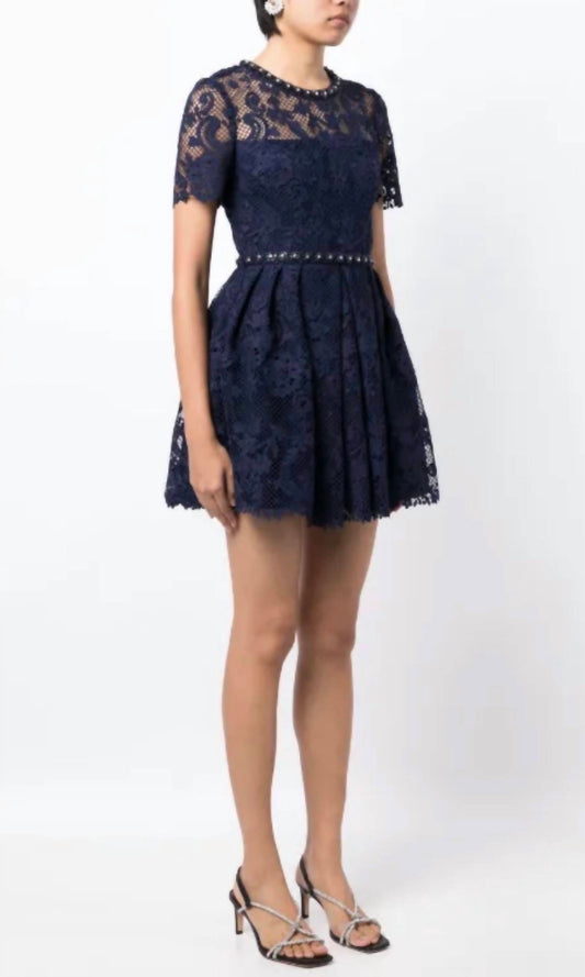 Self-Portrait - Lace Mini Dress