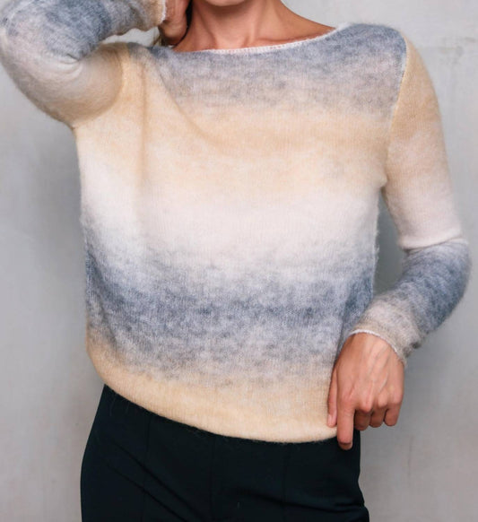 Line And Dot - Abstract Ombre Sweater