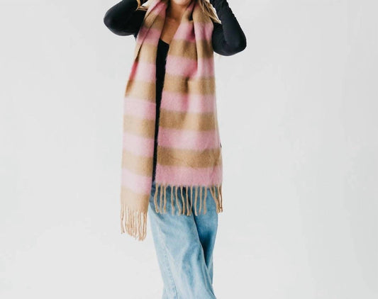 Pretty Simple - Stevie Striped Tassel Scarf