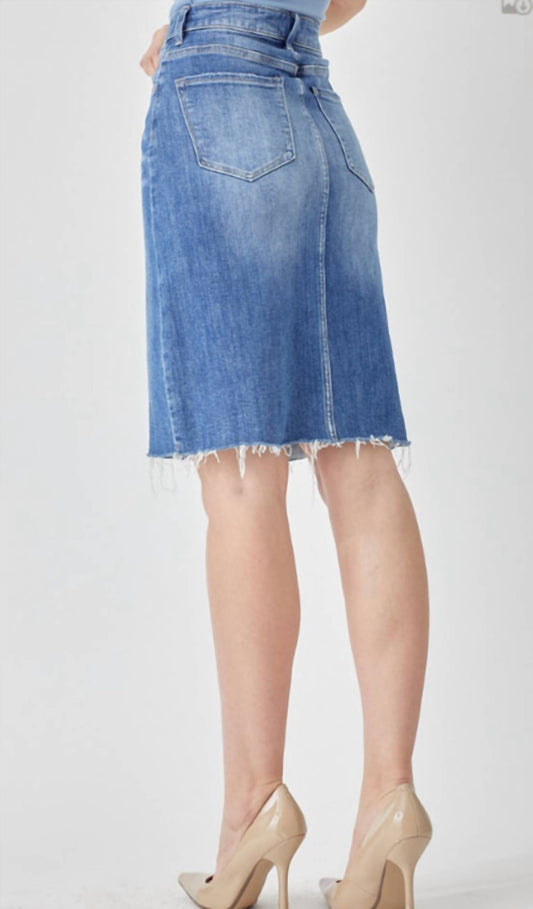 Risen - Women's Denim Pencil Skirt