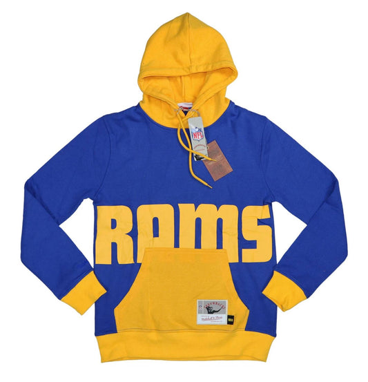 Mitchell & Ness - Men's Los Angeles Rams Nfl Throwbacks Hoodie Sweatshirt