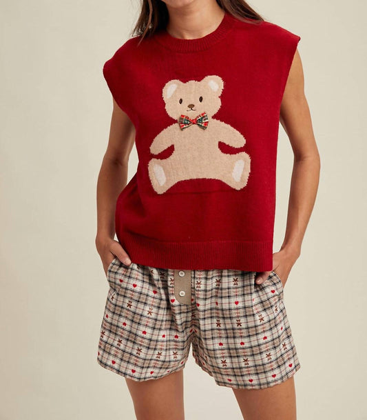 Wishlist - Teddy Bear Sweater Vest