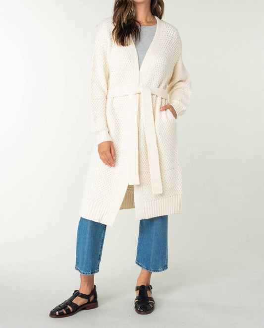 Lovestitch - Front Tie Long Sleeve Cardigan