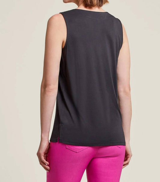 Tribal - PLEATED SLEEVELESS MODAL TOP