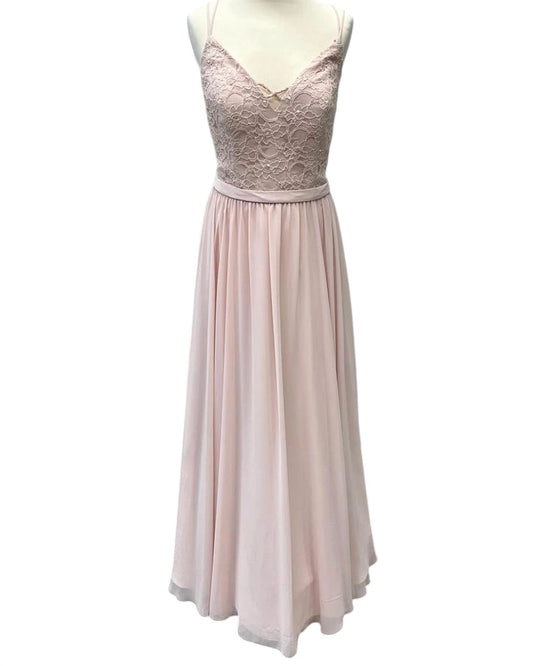 Morilee - Beaded Lace With Chiffon Vneck Gown