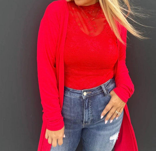 Blakeley - Ribbed Open Cardigan