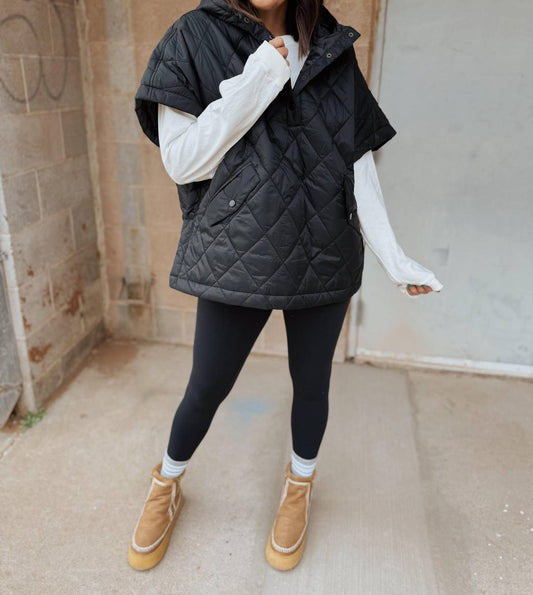 Deluc - Women's Otis Puffer Poncho Top