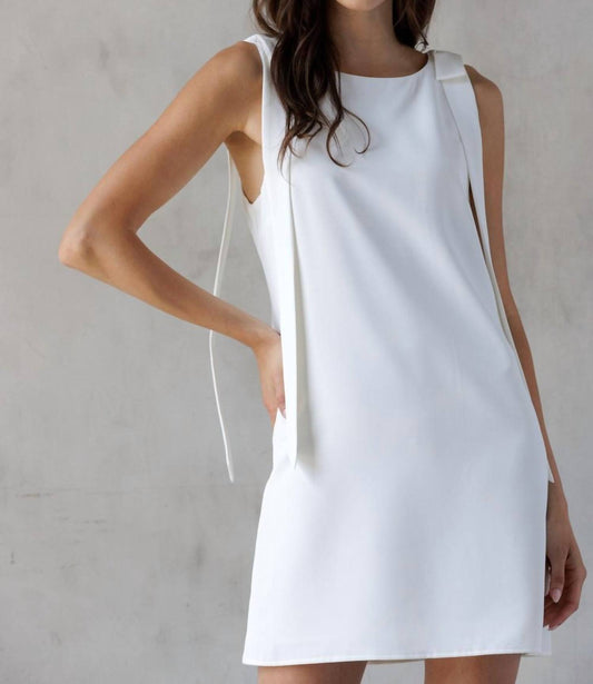 Storia - Jackie O Bow A-Line Shift Mini dress