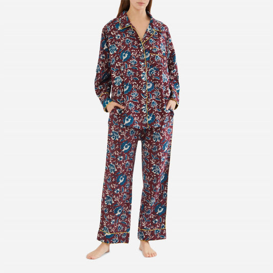 Folkloore - Lightweight Cotton Floral Long PJ Set