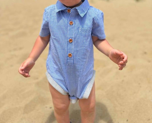 Me & Henry - Helford Woven Onesie