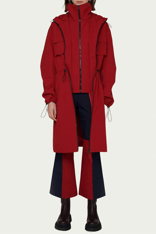 EDITH HOODED LAYERED SHELL PARKA