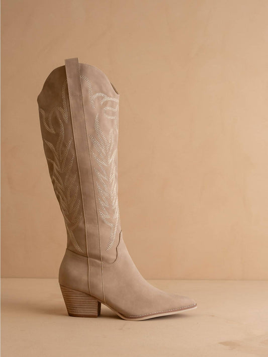 Oasis Society - Women's Samara Embroidered Western Tall Boot