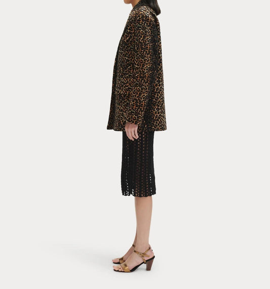Rachel Comey - Abel Leopard Print Corduroy Blazer
