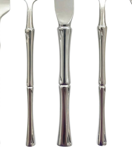 Godinger - Rattan Mirrored 20 Piece Flatware Set