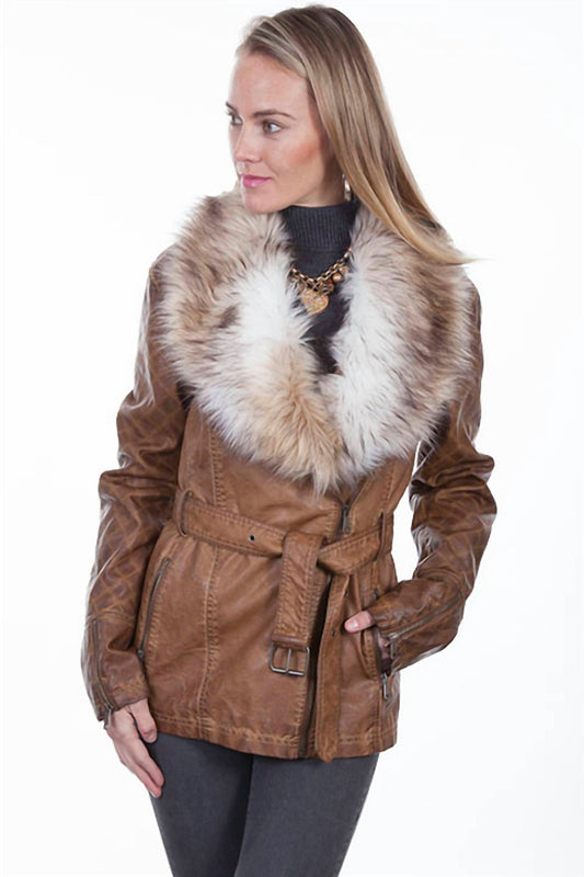 Scully - Faux Fur Trim Jacket