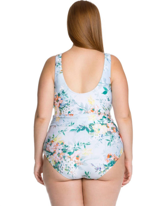 Becca - Tie Side One Piece Swimsuit - Plus