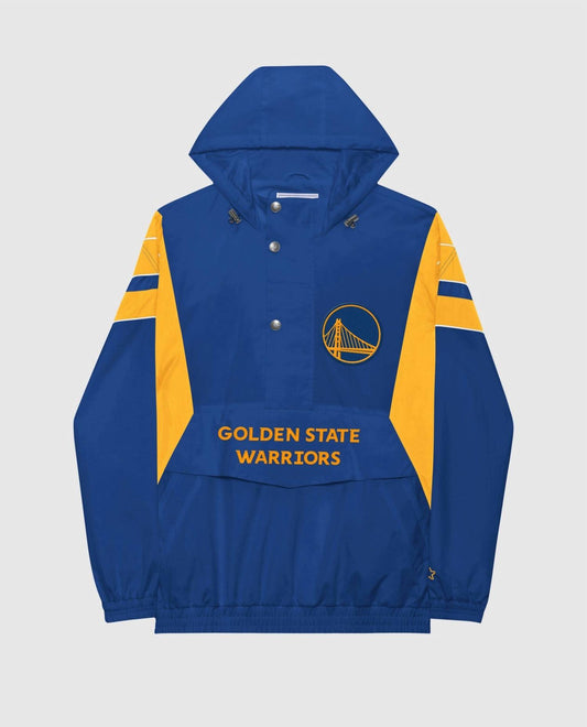 Starter - Men's Golden State Warriors Home Team Half-zip Jacket
