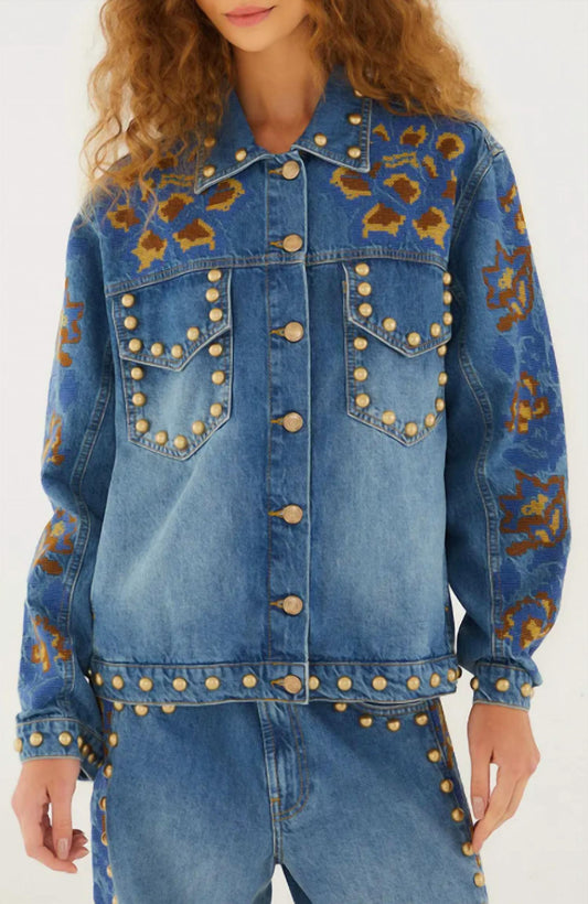 Farm Rio - Studs Metal Denim Jacket