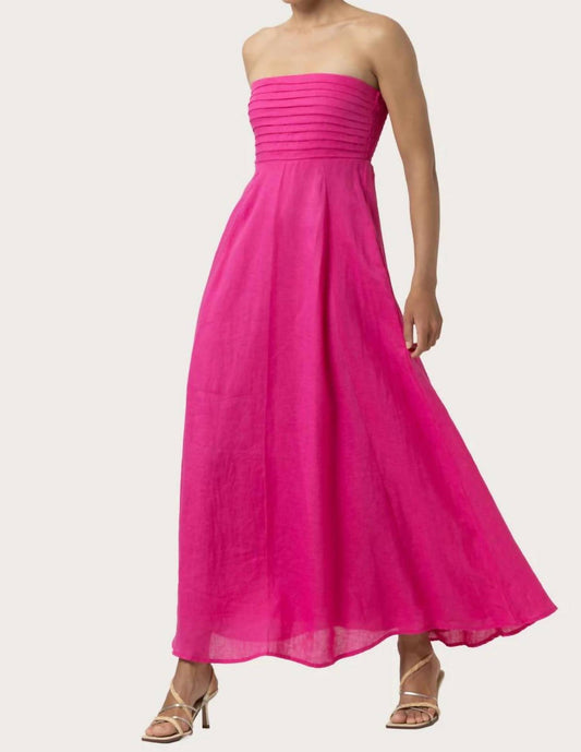 Lusana - Talia Ultra Pintuck Maxi Dress