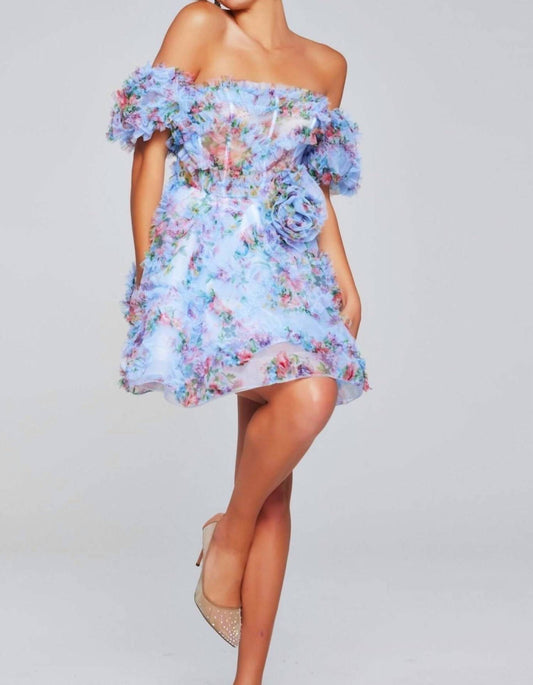 Jovani - Strapless Fit And Flare Mini Dress