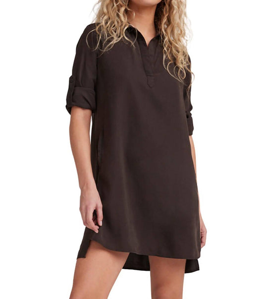 Bella Dahl - Long Sleeve A-Line Shirt Dress