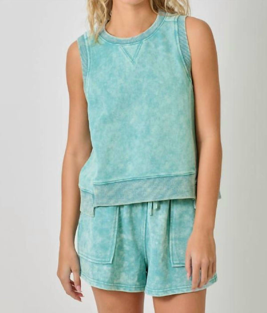 Mystree - Bowie Sleeveless Terry Top