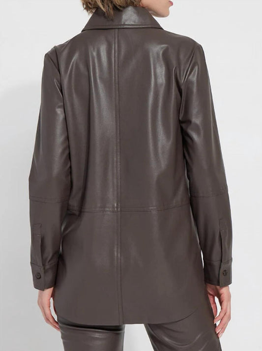 Lysse - Women's Amara Vegan Leather Overshirt