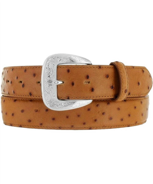 Tony Lama - Men's Ostrich Embossed Leather Belt
