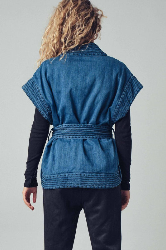 Urban Daizy - Washed Belted Vest