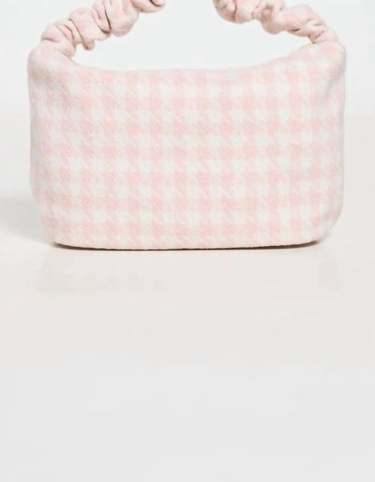 Stoney Clover Lane - Large Houndstooth Scrunch Handle Bag