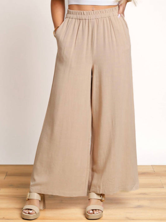 Hyfve - Sienna Linen Blend Wide Leg Pants