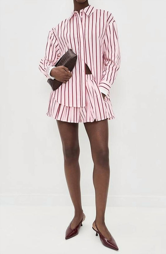 Line And Dot - Vivee Striped Skort
