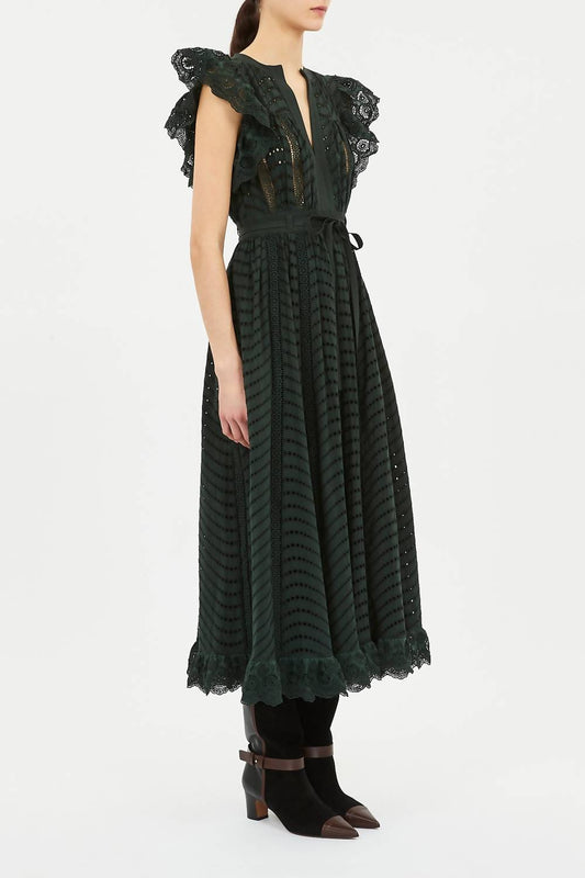 Ulla Johnson - Olga Flutter Sleeve Midi Dress