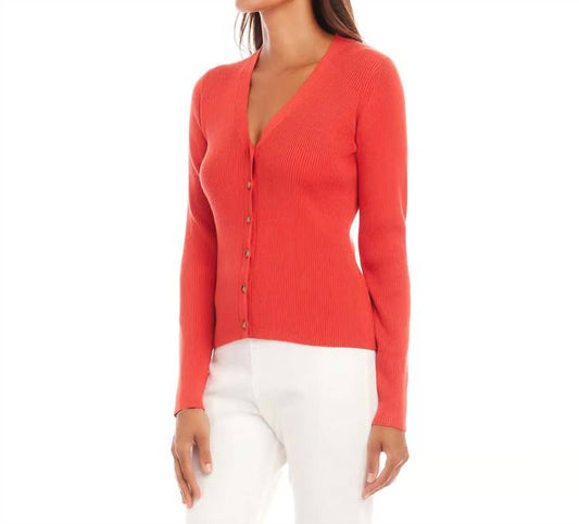 Karen Kane - Ribbed Cardigan Sweater