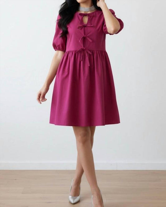 Oh! - Chic Mini Bow Dress
