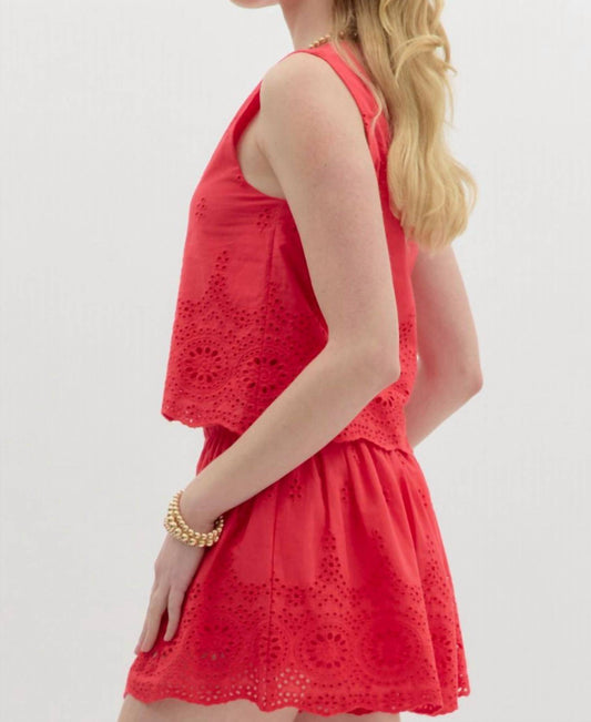 Entro - Eyelet Pull On Shorts