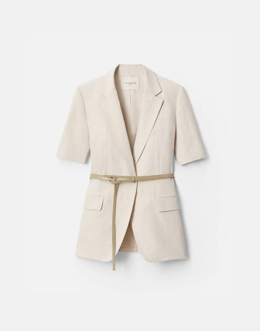 Lafayette 148 - Short Sleeves Blazer with Belt