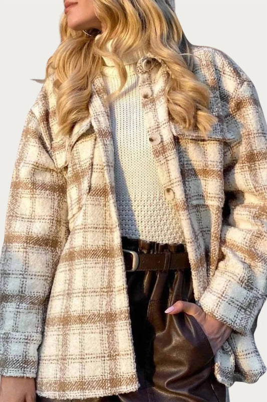 CHECKED SHIRT-JACKET