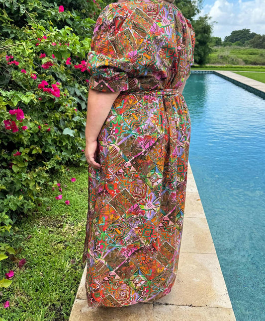 Marie Oliver - Rita V-neck Wrap Maxi Dress - Plus