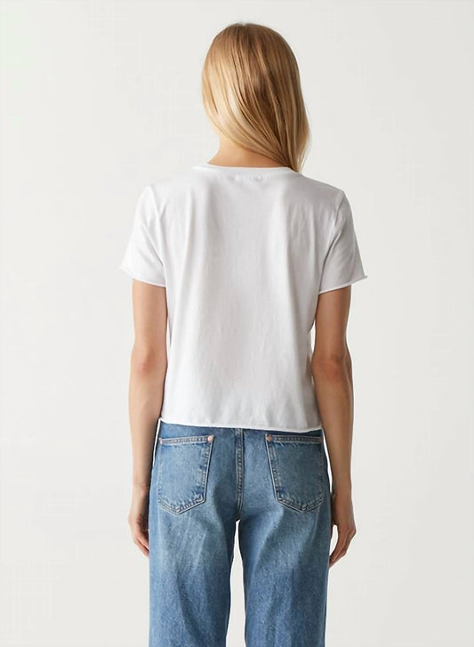 Michael Stars - Jackie Raw Edge Crew Neck Tee