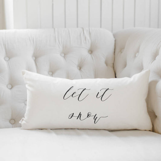 Dwell Home Shoppe - Let It Snow Lumbar Pillow