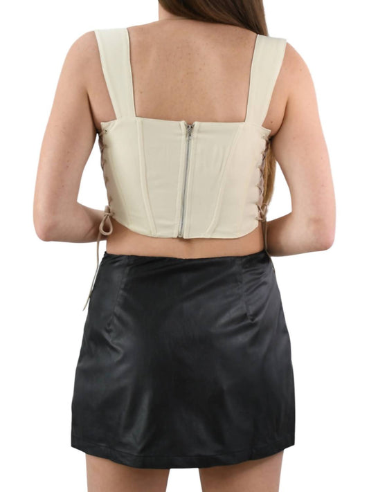 Edit By Nine - Natural Life Side Laced Corset Top