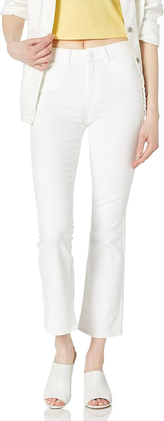 Paige - Claudine With Angled Pockets Yoke Details Flare Jeans