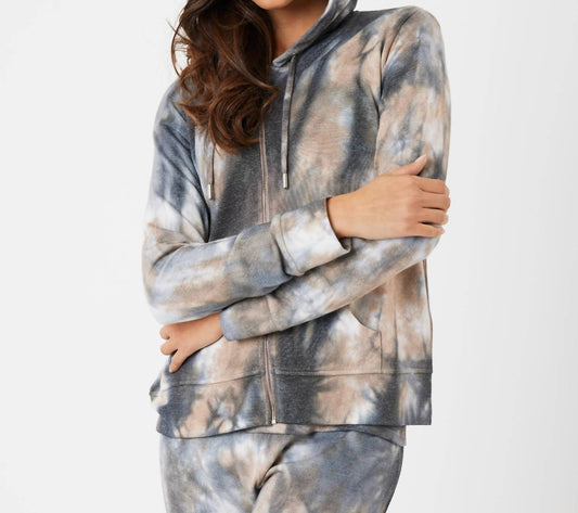 French Kyss - Marble Wash Zip Hoodie