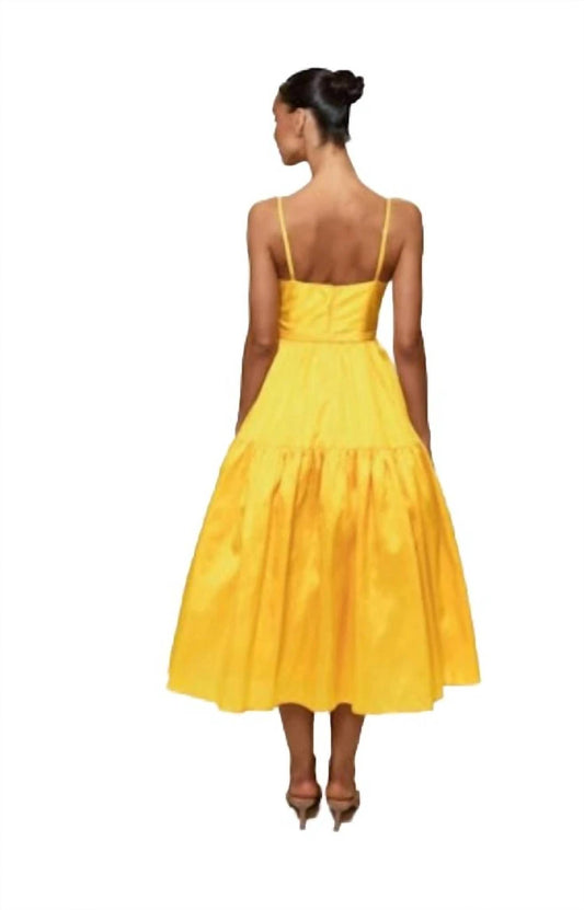 Hutch - Bustier Tiered Midi Dress