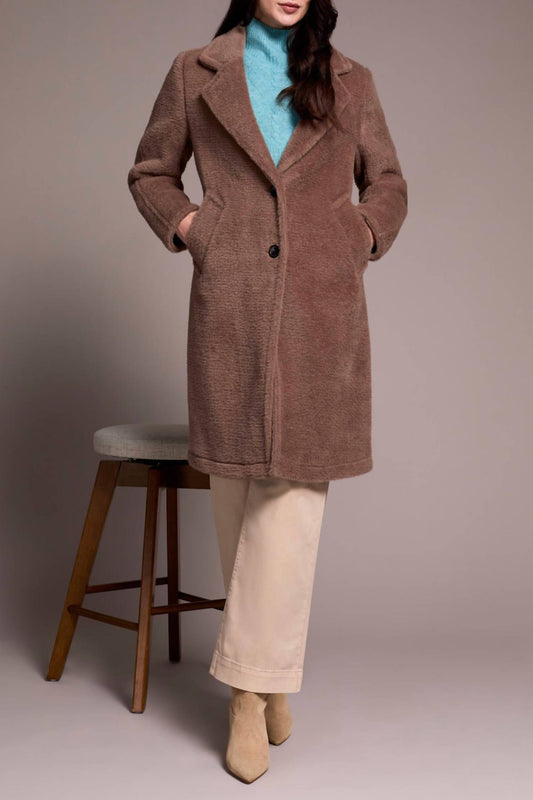 Tribal - Soft Plush Button-front Coat