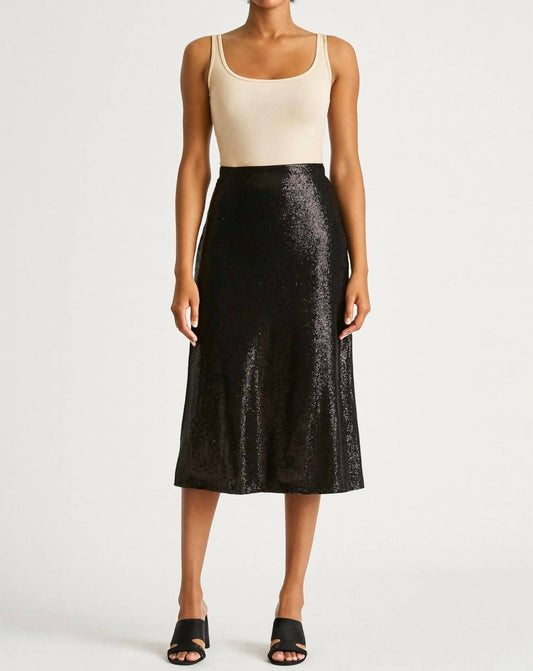 Suncoo - Sequined Midi Skirt