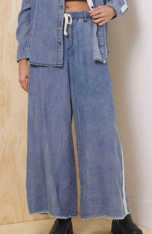 Vintage Havana - Wide-leg Drawstring Pants