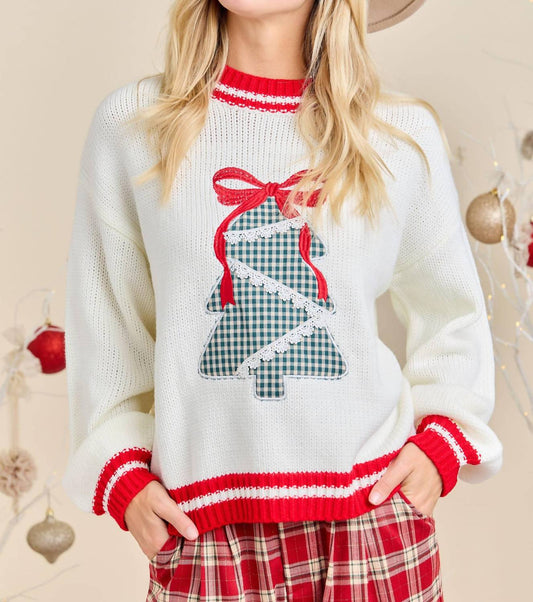 Main Strip - Plaid Tree Christmas Sweater