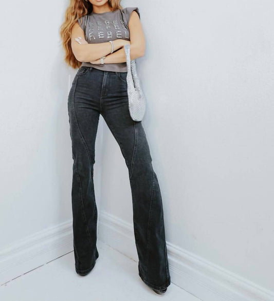 Hidden - Seamed Happi Flare Jeans